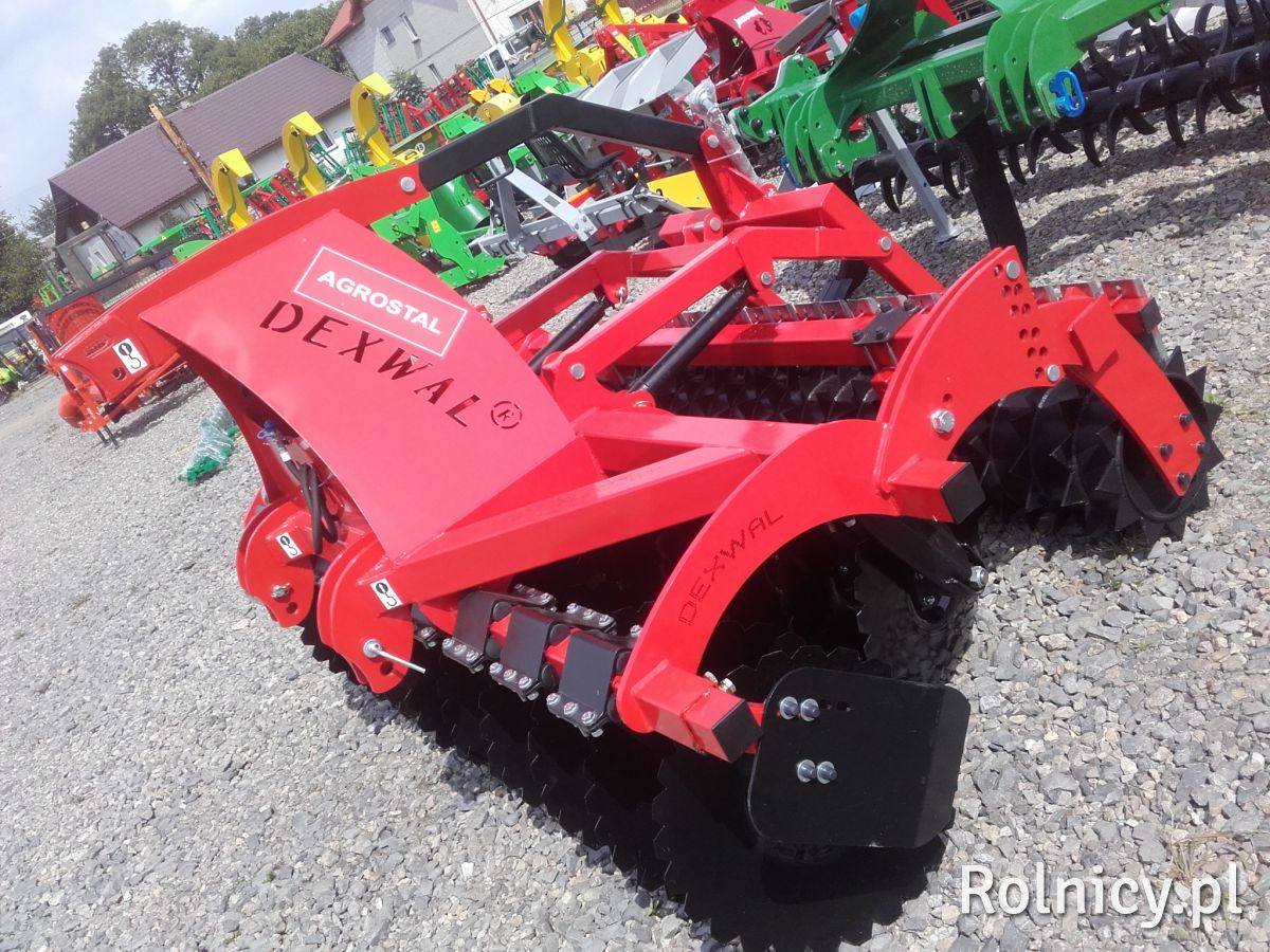 AGREGAT UPRAWOWO SIEWNY TALERZOWY BRONA TALERZOWA Z HYDROPAKIEM tur firmy DEXWAL wal packer 3,0m