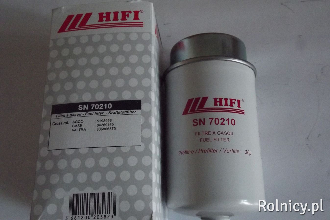 Filtr paliwa SN 70210 Case,Ford,MF, New Holland,Steyr,Valmet
