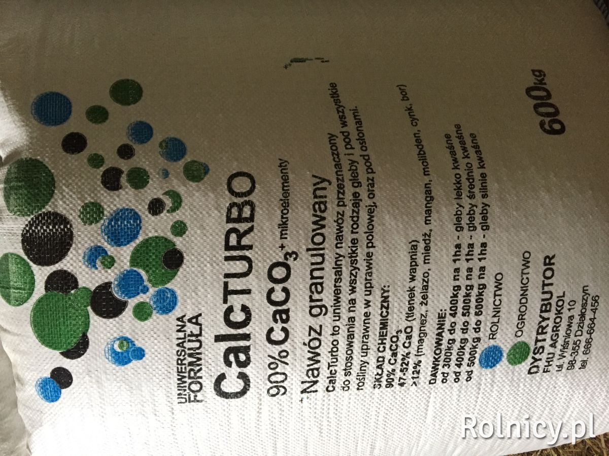 WAPNO CALCTURBO90%Caco3 GRANULOWANE