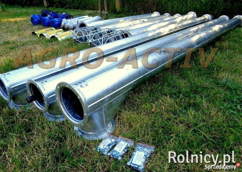 PROMOCJA !!! PODAJNIK ślimakowy Nowy Żmijka Do Zboża 105mm/6m 1.1kW TRANSPORT