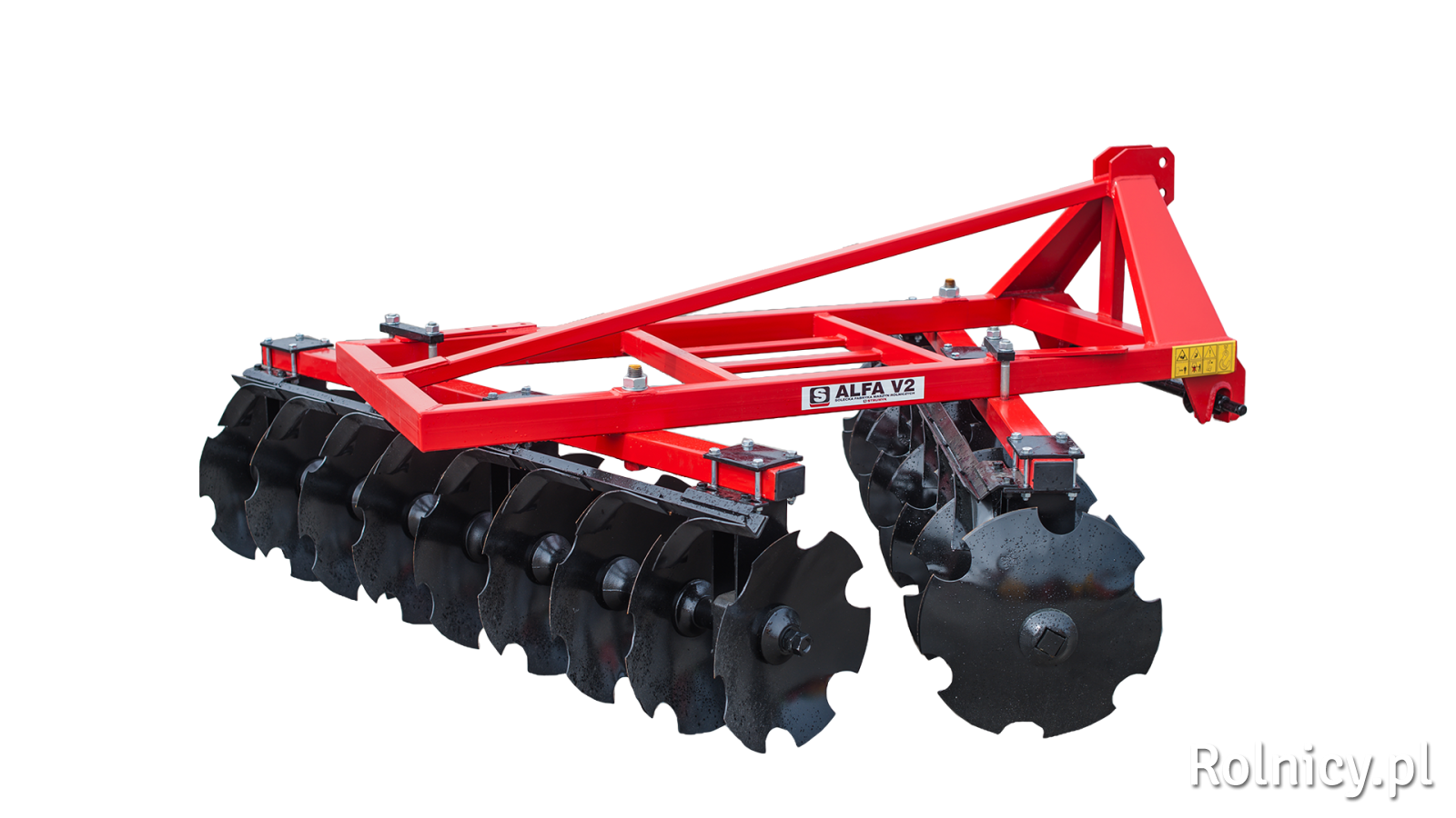 Brona talerzowa model alfa 2V/22 szer. robocza 2,2m Strumyk