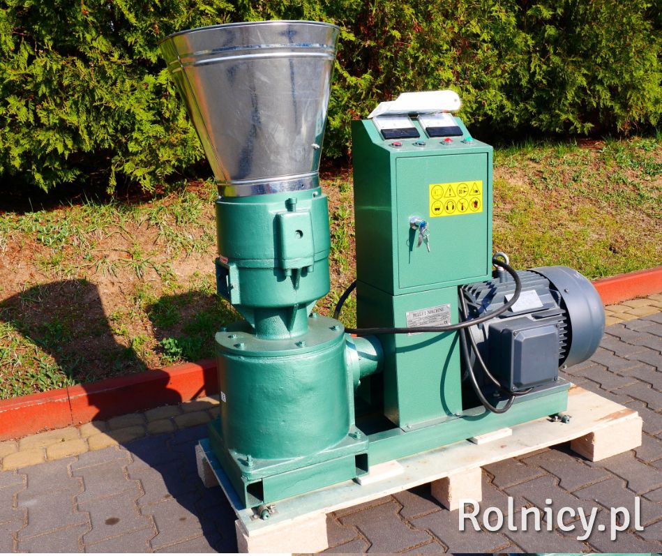 Peleciarka 7,5 kW 2 rolkowa do robienia pelletu
