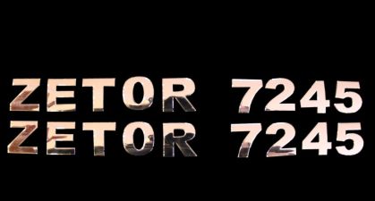 Literki litery samoprzylepny napis chrom 3d Zetor 3011,5011,5211,7011