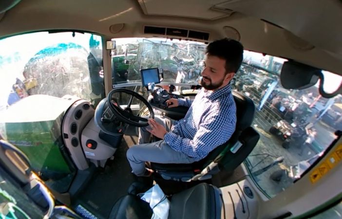 Ujęcia z kabin różnych ciągników. Film 360 Stopni- jeden z pierwszych na polskim YouTube