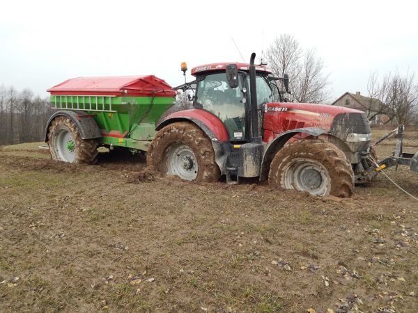 Case Puma CVX 170.Nawozy 2017 bez wtopy się nie obyło :)