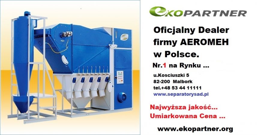 NR 1 na Rynku   Separatory , Sortery, Wialnie ,Cztszczalnie....