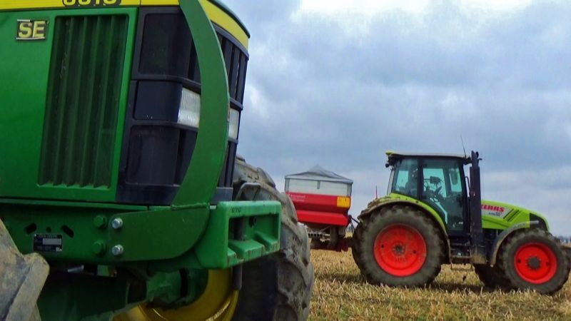 John Deere 6610 Claas Arion 410