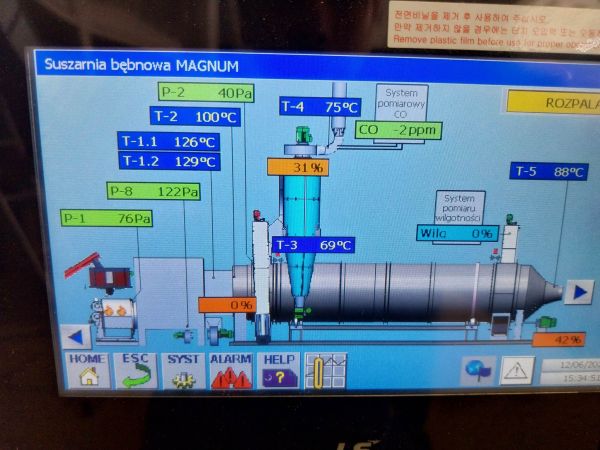 suszarnia alfalfa, wytlokow, torfu, trociny