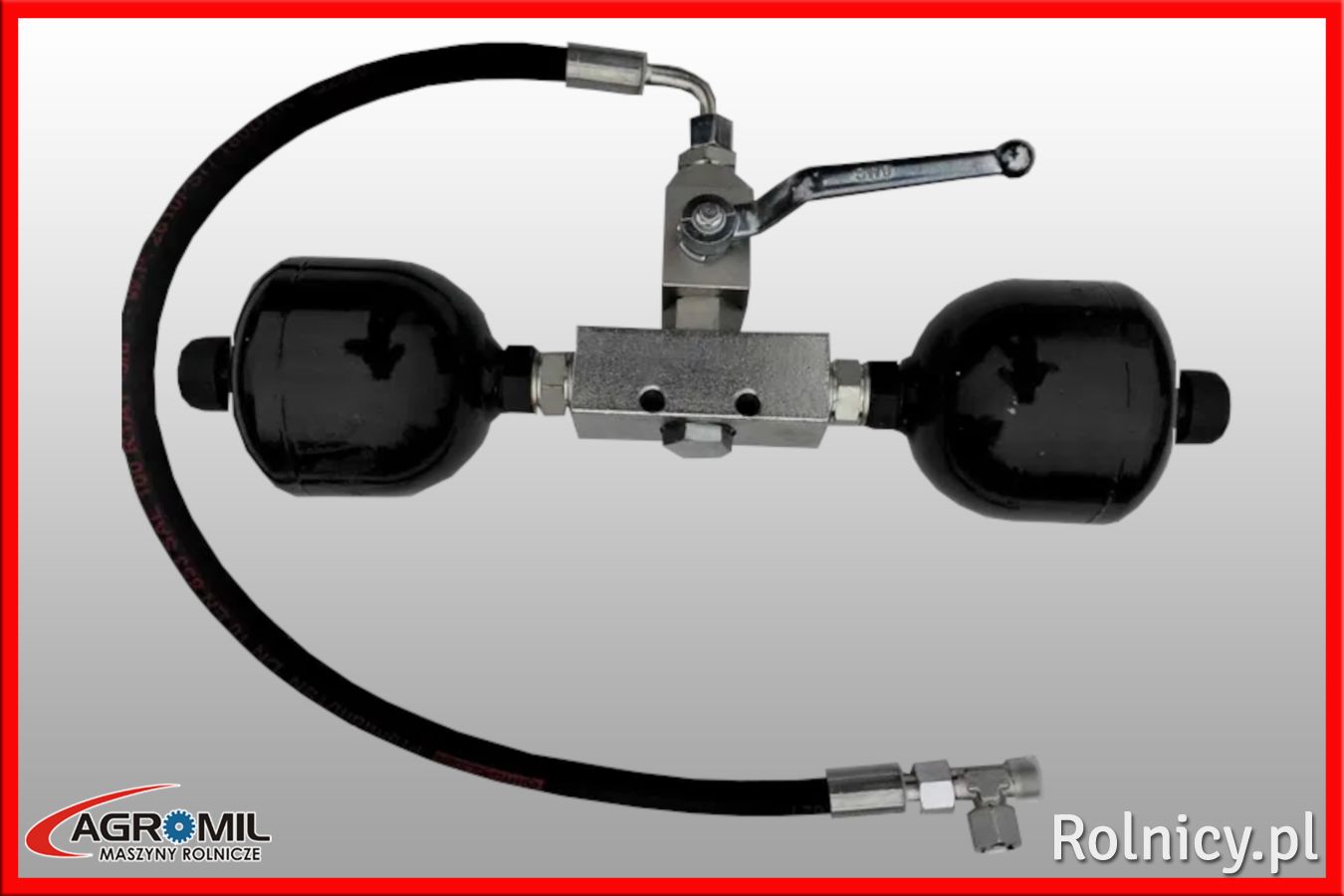 Amortyzator hydrauliczny  Podwójny 0,5 L z zaworem do ładowacza