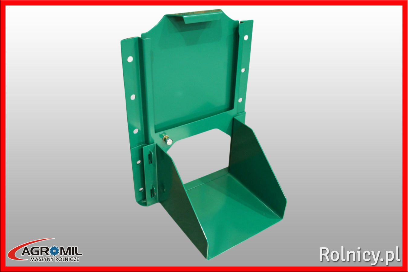 Szyber do przyczepy z rynienką zasuwa do silosu