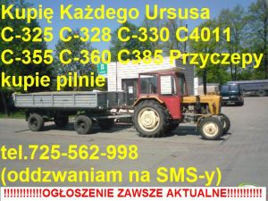 kupie ursusa C330 C-330 M C4011 c4011 c-325 c328 c325 C355 C-360 C360 3P C385 C-902 C-912 C914 kupie