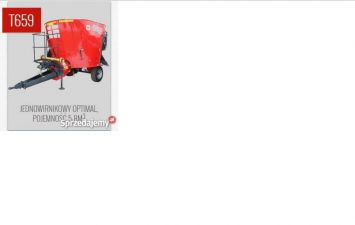 Wóz paszowy jednowirnikowy T659 OPTIMAL PRO 7 i 8 m3 M-F
