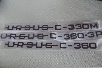 Emblematy URSUSU C330/360/360-P (komplet)