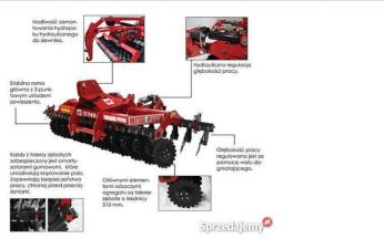 Brona - Agregat uprawowy talerzowy U740/1 wersja mechaniczna