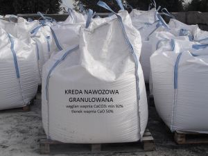kreda nawozowa granulowana 92 % CaCO3 big-bag