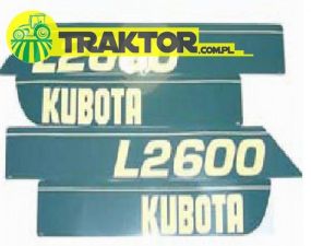 Zestaw naklejek KUBOTA L2600