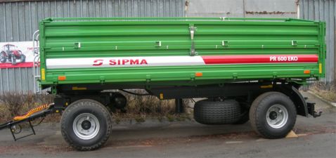 Przyczepa rolnicza SIPMA PR 600 EKO / wywrotka trójstronna / 6 TON/ NOWA
