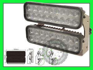 Lampa robocza halogen panel LED listwa podwójna 4300 Lumenów 12,24V