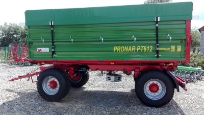 Nowa Przyczepa dwuosiowa firmy Pronar PT612 ( szerokość paletowa) 12t