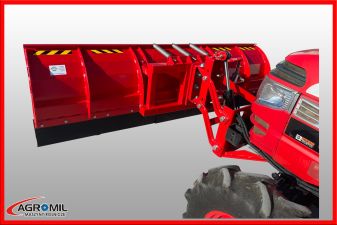 Płud do śniegu uniwersalny z płytą montażową do mini traktorów Agrosped