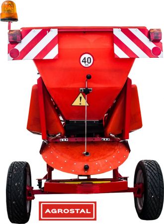 piaskarko solarka ciągana na wózku napęd hydrauliczny DEXWAL 600kg, AGROSTAL