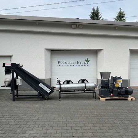 LINIA PELETOWA 800kg/h WYDAJNA PRODUKCJA Pasza Karma Ściółka dla Zwierząt