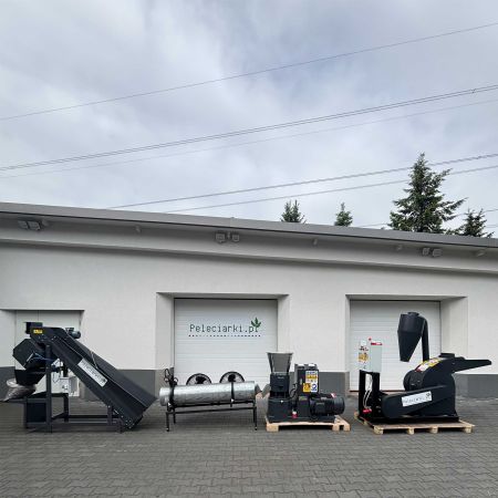 WYDAJNA LINIA DO PRODUKCJI PELETU 800kg/h TROCINA SŁOMA TRAWA DREWNO