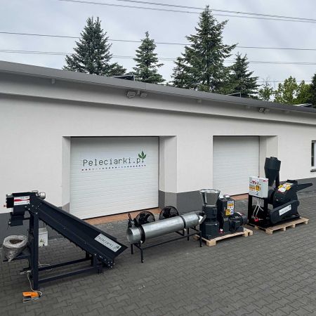 LINIA DO PELETOWANIA 800kg/h PRZEMYSŁOWA PRODUKCJA Pelet Trawokulka Pasza Ściółka Opał UNIWERSALNE