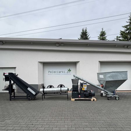 LINIA PELET BRYKIET 800kg/h PRZEMYSŁ PRODUKCJA Trawokulka Pasza Zanęta Ściółka Opał Żwirek dla kota