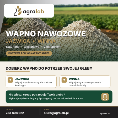 Wapno nawozowe z dostawą – Jaźwica i Winna – wapń i magnez